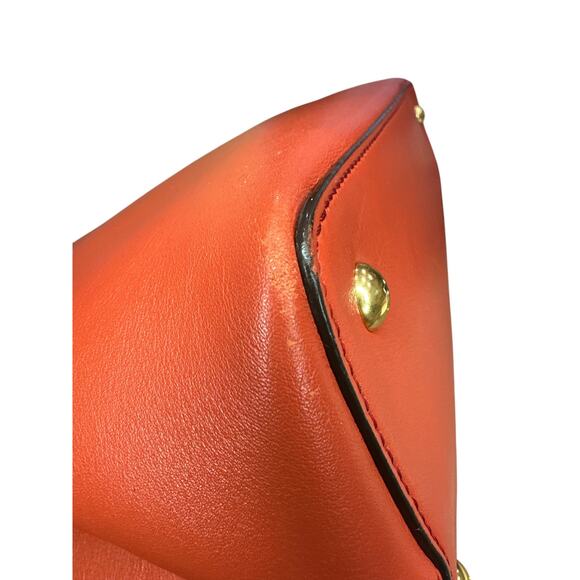 Fendi Red Leather Mini 2jours Tote - Picture 9 of 11